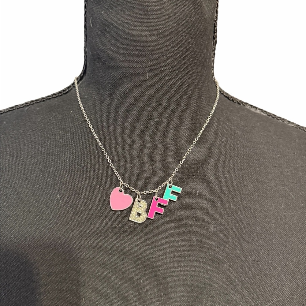BFF Charm Necklace with Heart